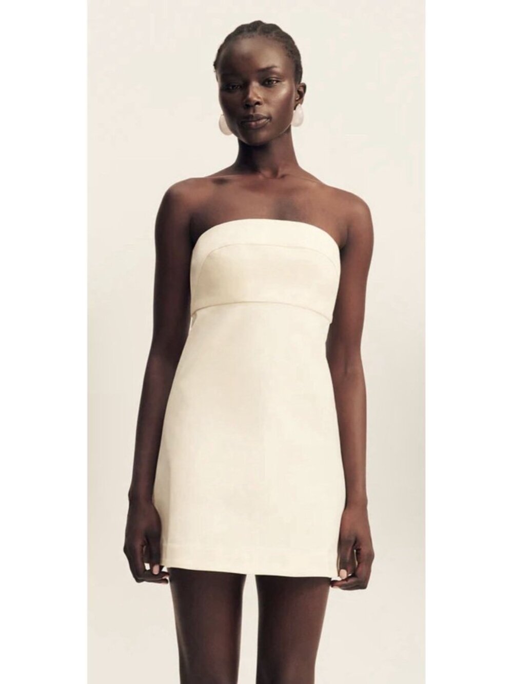 Shona Joy Women’s Lani Strapless Mini Dress in Rice US 8 NWT $280